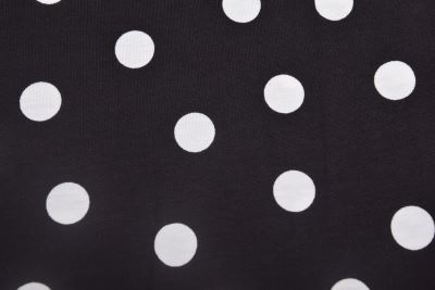Cotton knitwear in black with white polka dot print TU23264 (2)