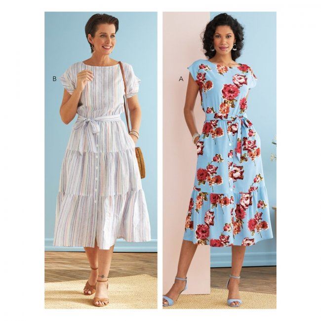 Butterick cut for dresses in sizes 32-40 B6722-A5