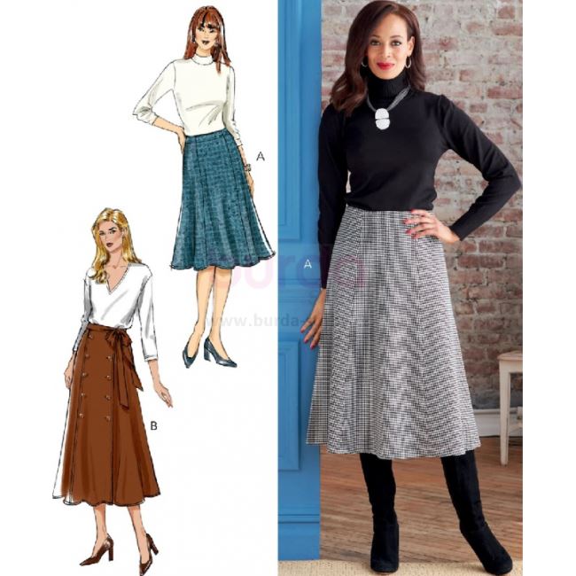 Butterick cut on skirt in size 32-40 B6866-A5