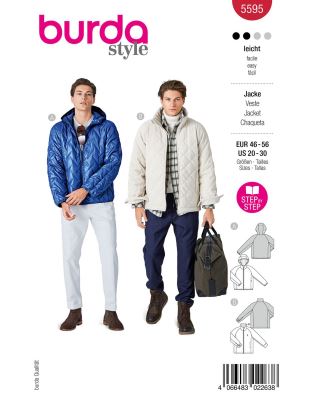 Cut for men's jacket in size 46-56 5595