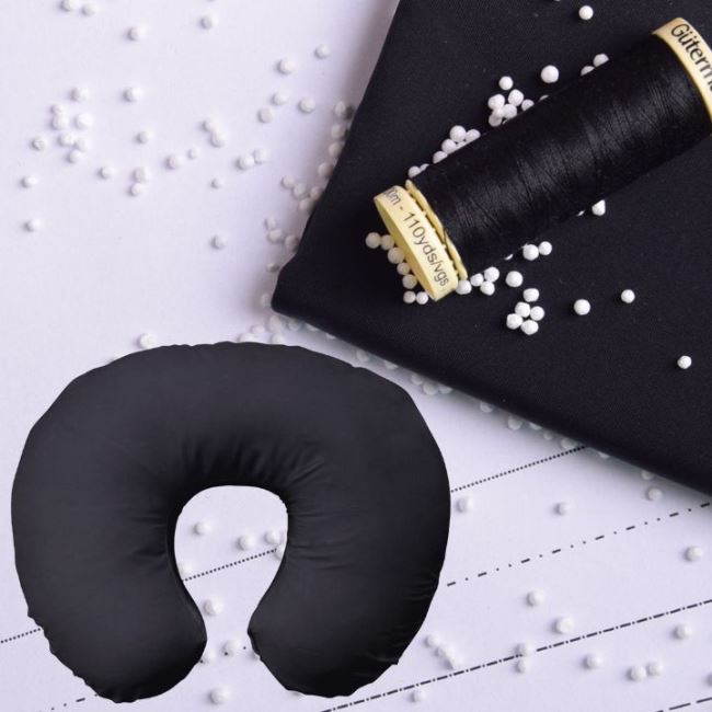 Set for sewing a travel pillow in black color POL07