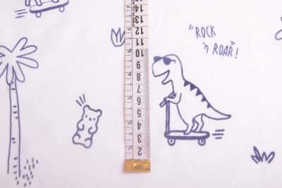Cream-colored cotton knit with dinosaur and text print TU26453 (3)