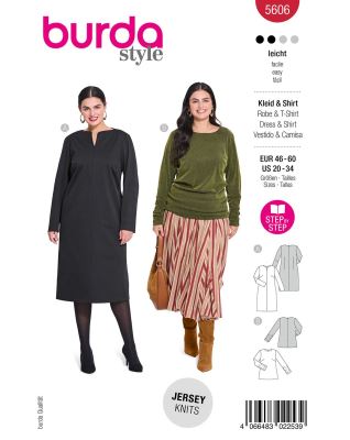 Dress and T-shirt cut in sizes 46-60 5606