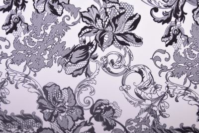 Barbie costume fabric in cream color with digital flower print SMT-SC-H6972A (3)