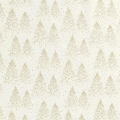 Christmas cotton fabric in cream color with gold tree print 20705/051 Christmas cotton fabric in cream color with gold tree print 20705/051