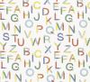 Poplin in white with a print of crayons and letters 19765/050