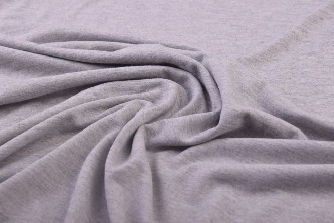 Viscose knit in light gray melange color MI66228