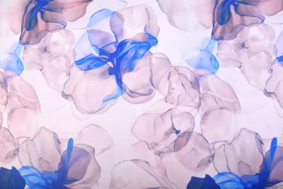 Barbie costume fabric in cream color with digital flower print SMT-SC_H5722S (1)