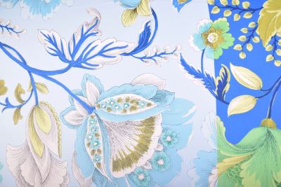 Blouse/dress fabric in blue with flower print LI423564/6002 (2)