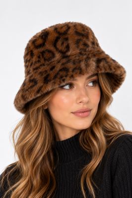 Women's hat with animal pattern ITA-KLOB01