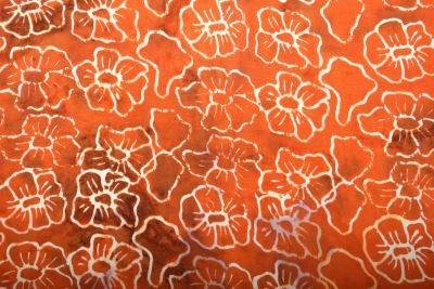 Pareo/sarong with batik flower print BALI157 (4)