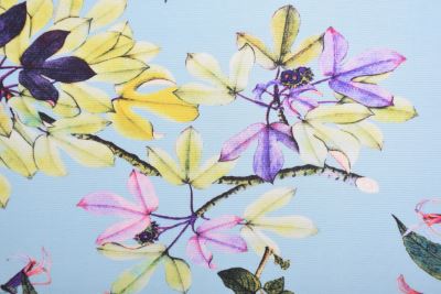 Stretch knit in green with a print of colored leaves 04047/002 (1)