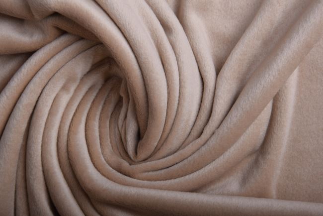 Luxurious fine clothing velvet in beige color 4773/C3