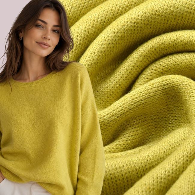 Knitwear in pea green color 12295/2022-CL8