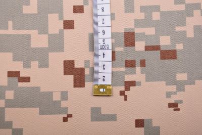 Camouflage fabric in brown color with water-repellent treatment 102052/14 (2)