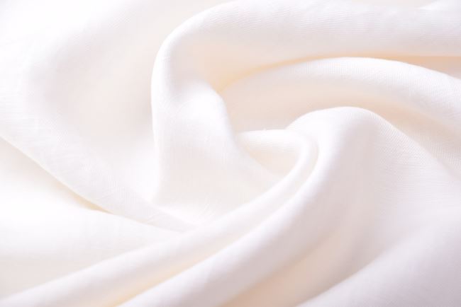 Viscose fabric with polyester admixture in cream color SK011