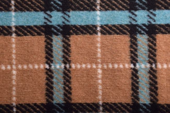 Coat fabric with check pattern 18468/320