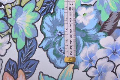 Light viscose fabric in blue with flower print MOR4145 (3)