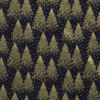 Christmas cotton fabric in dark blue with a print of golden trees 20705/008