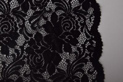 Lace in black with flower motif CCHB-738/8 (3)
