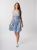 Summer dress on straps with a print of small flowers SAT04