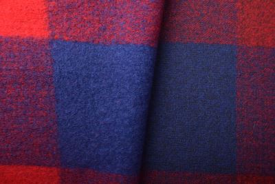 Boiled wool with check pattern DS-GL2113