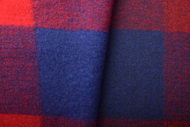 Boiled wool with check pattern DS-GL2113