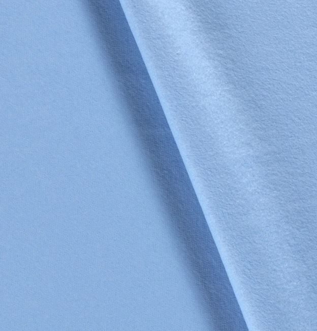 Brushed tracksuit fabric in light blue color 05650/302