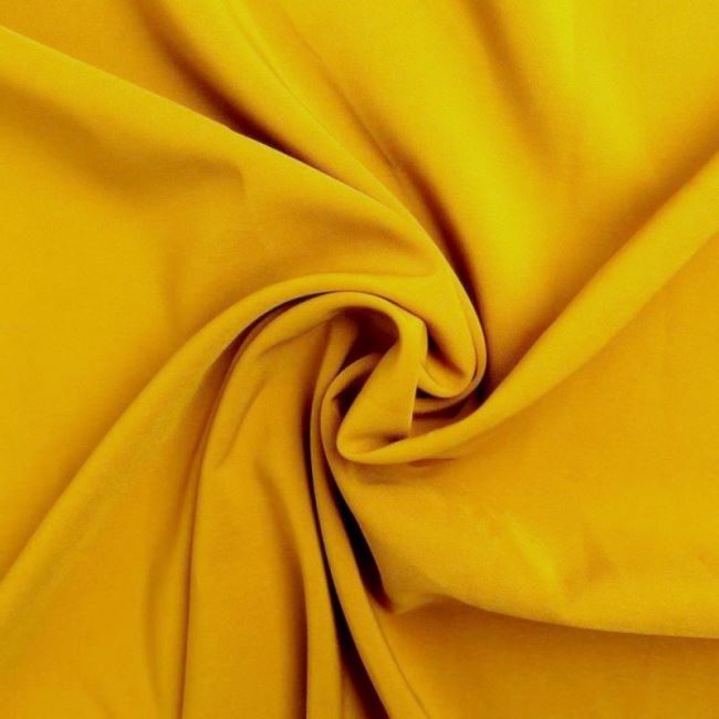 Summer costume fabric in dark yellow color 0854/570