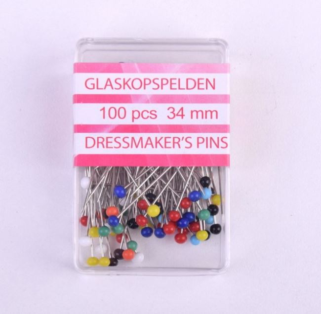Pins with colored heads 100 pcs OPRY100