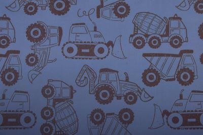 Softshell in blue with digital car print 24444/007