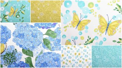 Cottage Bleu American Patchwork Cotton by Robin Pickens 48693-11 (4)