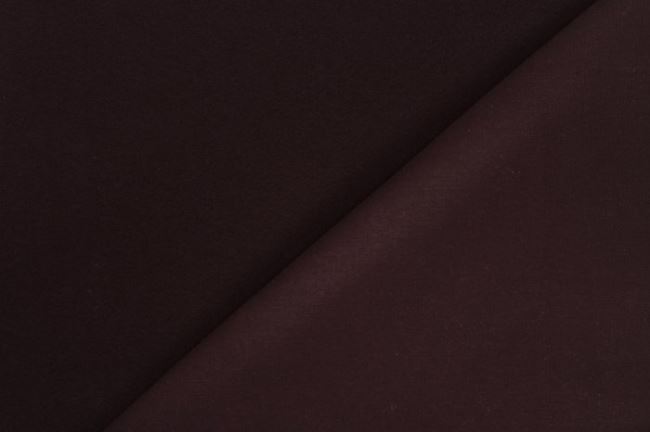Combed sweat fabric dark brown 05650/058
