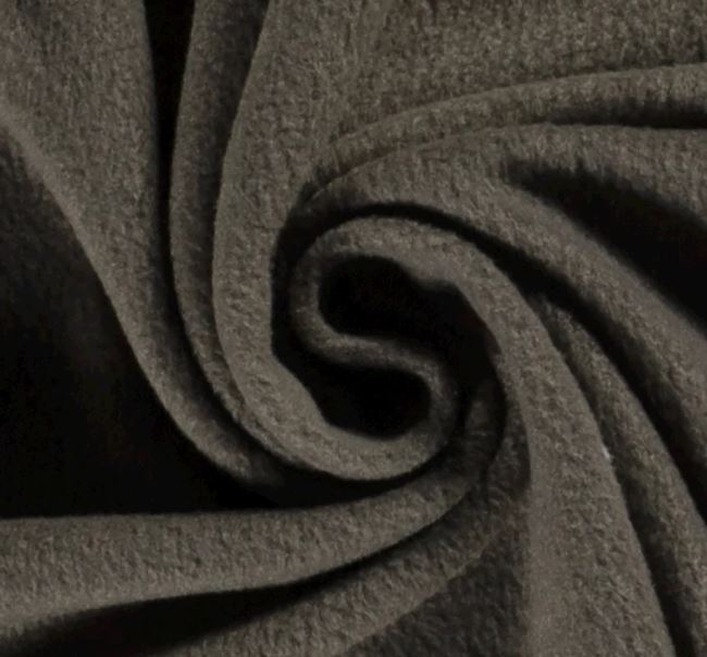 Fleece in gray brown color 09111/054