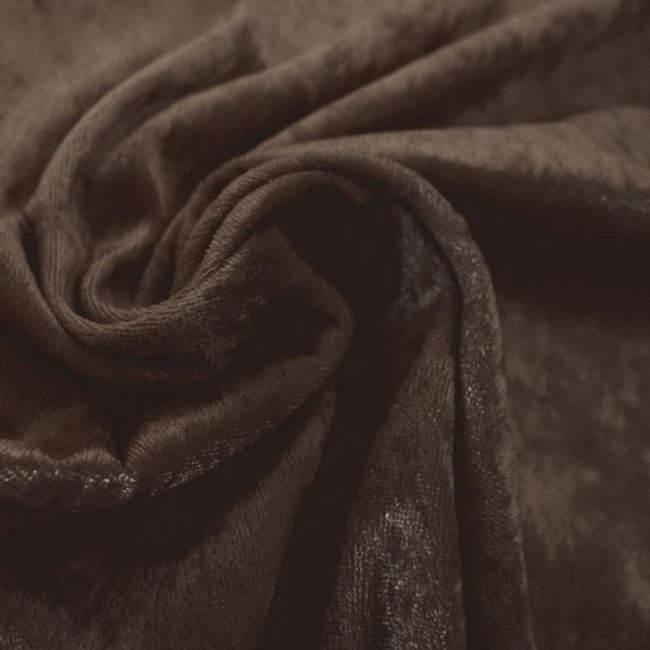 Velor de panne in brown color 0140/105