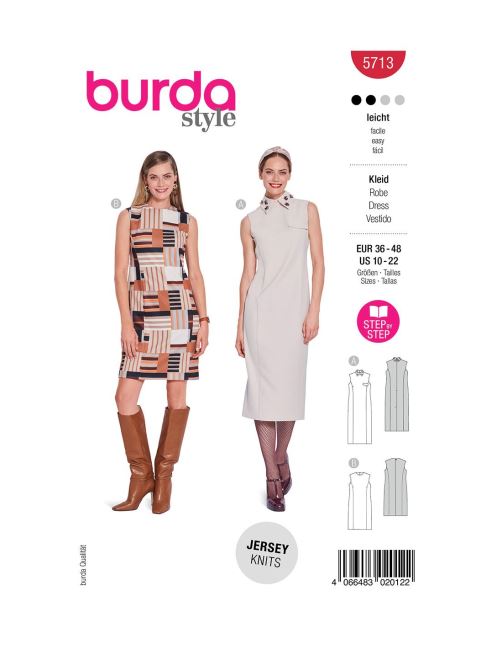 Women's dress pattern in sizes 36-48 5713