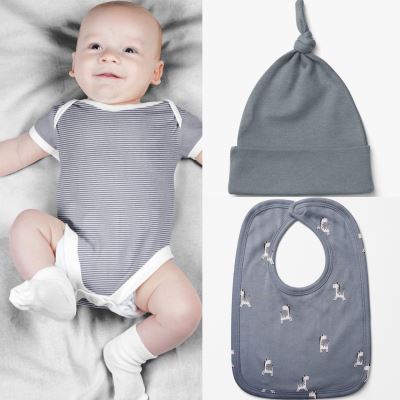 Cotton knitwear from the BABY collection grey-blue 18490/006 (2)