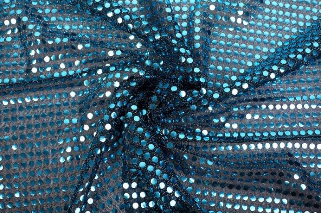 Sequins in turquoise color 05585/004