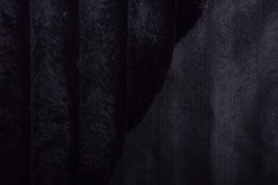Fur with fine hair in black color AP191PL (4)