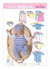 Butterick cut for baby clothes Med-Lrg-Xlg B5585/Medium