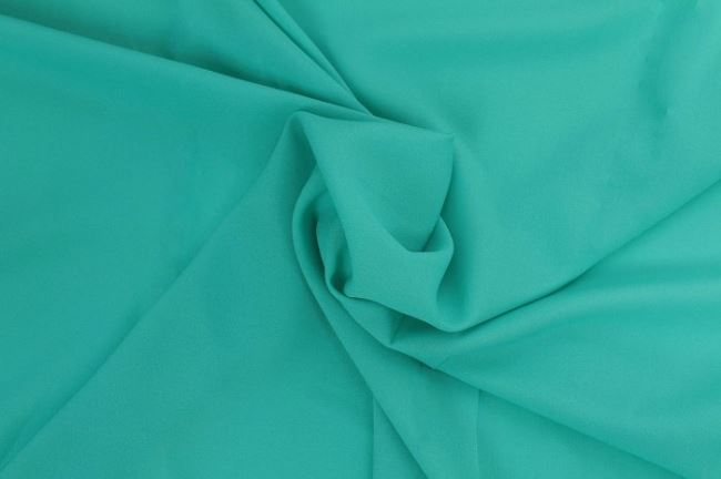 Crepe chiffon in turquoise color 03956/024