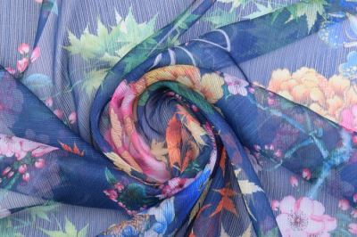 Blue blouse with floral print 10231/008 (3)