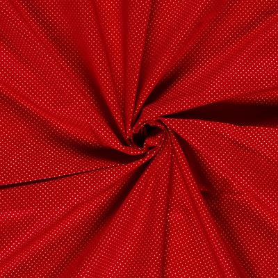 Christmas cotton fabric in red with a print of small golden dots 60893/055 (4)