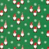 Christmas cotton fabric in green with elf print 22735/025