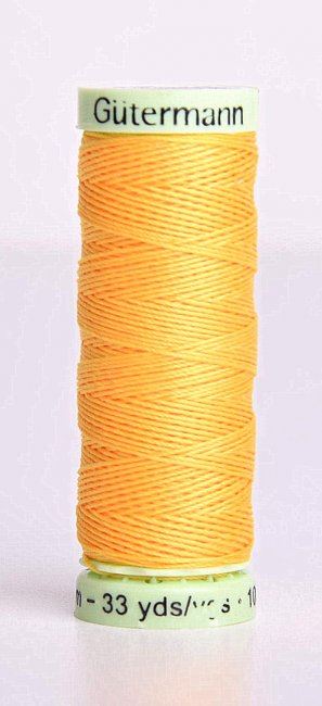 Extra strong sewing thread Gütermann in deep yellow color J-417