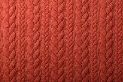 Knitwear in brick color with braids 13423/456 (1)
