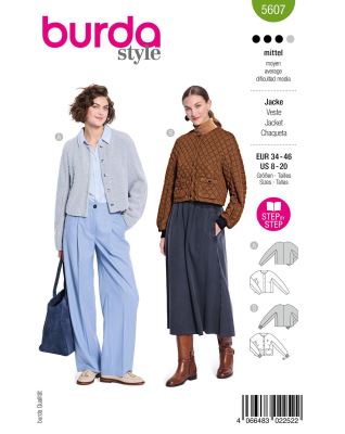 Pattern for women's jacket size 34-46 5607