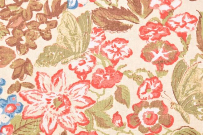 American flower print patchwork cotton 199PYOPM/112