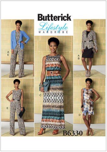 Butterick Cut for Women's Clothing Xsm-Med B6330-Y