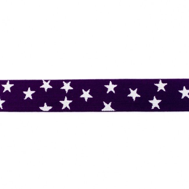 Purple decorative rubber with stars 41631